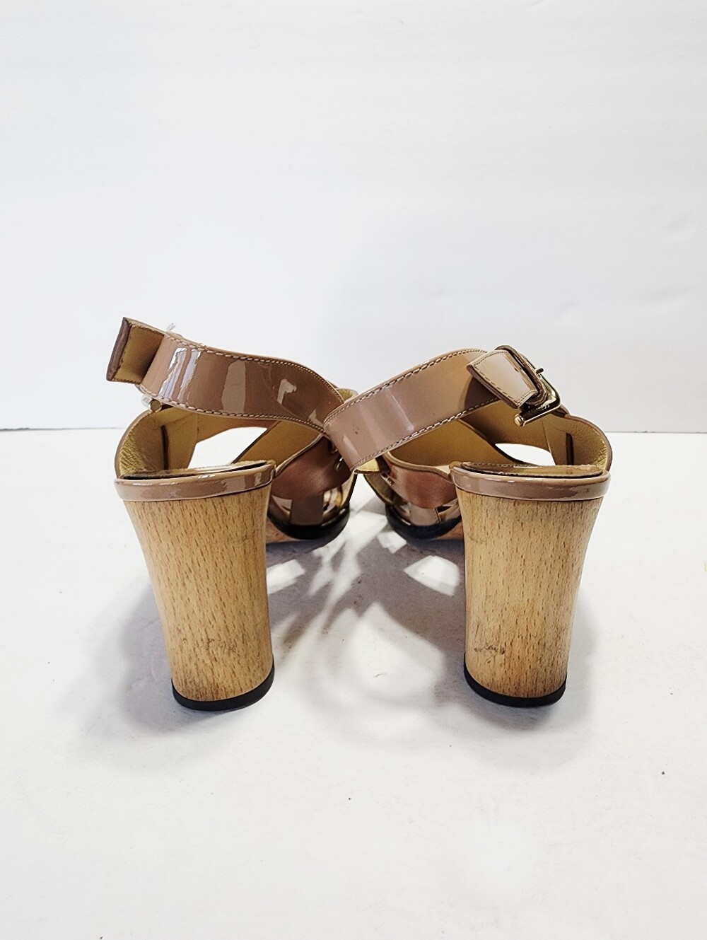 Jimmu Choo Tan Leather Heels Size 37.5 - Picture 5 of 10